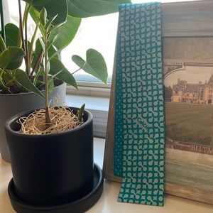 Light blue silk Coach hair ribbon or purse ribbon